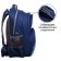 School backpack, 36 x 23 x 13 cm, ergonomic back, calligrata n "transformer", blue