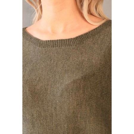 Female jumper, size 48, khaki color-6