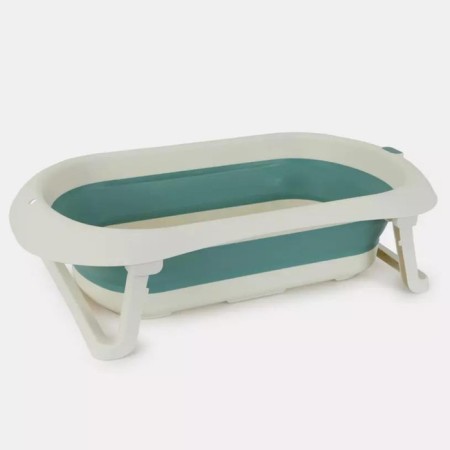 Bath Baby Rant Lobster, with a drain, folding, 79x49 cm, white/green color-1