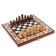 Board game 3 in 1 "Gzhel": chess, backgammon, checkers, wood 40 x 40 cm