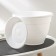 Pot for flowers with a pallet "Antik", 3.6 l, d = 22 cm, white color
