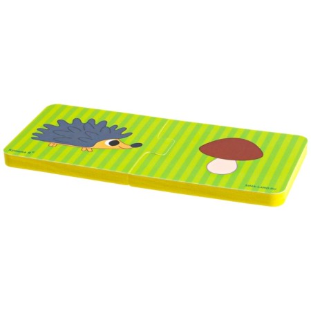 Soft puzzle for kids "Who eats what?", 5 puzzles, crush me-8