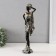 Polystone souvenir "African in a silver robe with flowers" 11.5x8x36 cm