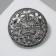 Brooch "Scandinavia" Celtic nodes, color of black silver