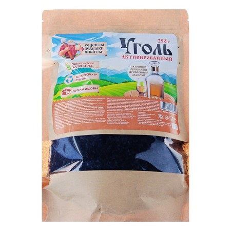 Coal Activated Absolute "Recipes of Grandpa Nikita" 250 g.-1