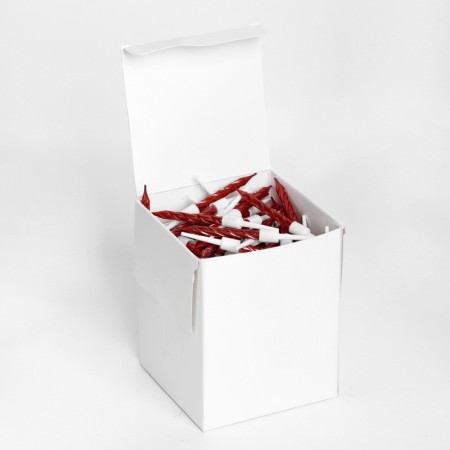 Set of candles in the cake "Spiral", 200pcs, 5 cm, red metallic-5