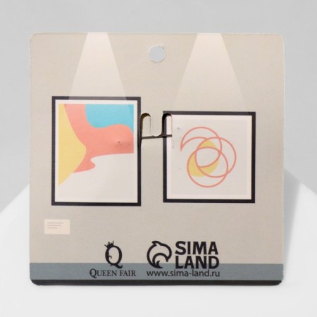 Brooch "Mosaic" Dube Face, colored in ferrous metal-3