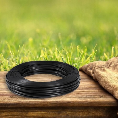 Rang artificial smooth 7 mm 100 m semi -pipe (black)