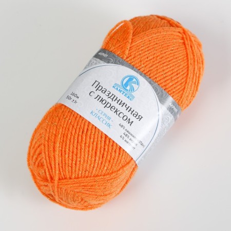 Yarn "Festive" 48% Kashmilon (pan), 48% acrylic, 4% metered 160m/50g (035 orange)-1