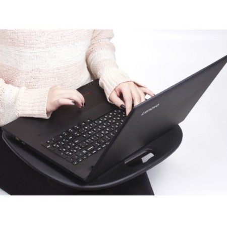Star-old stand with soft pillows, for laptop and creativity Brauberg, 430x330 mm, black-1