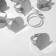 The base for the ring d = 20mm, set 10pcs, the color of silver