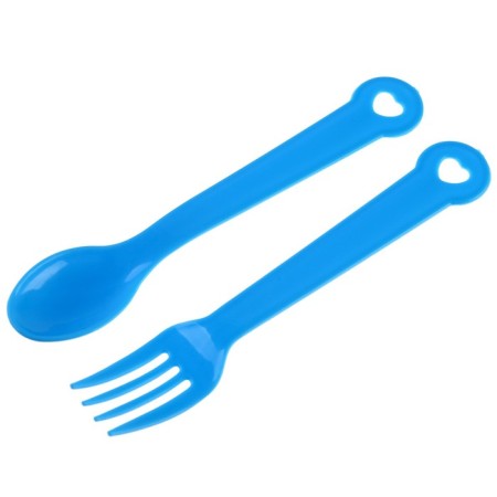 A set of children's dishes "Baby", 4 objects: plate, bottle, spoon, fork, from 5 months.-3