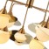 Saturn 9xg9 LED 5W chandelier, size 90x90x69.5-86 cm, bronze color