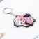 Key keychain wooden anime "in pink"