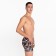 Panties men's boxers, brown color/camouflage, size 56