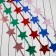 Rain "holiday" stars, 100x200 cm, mix