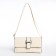 Bag-clate on magnet, long belt, white color