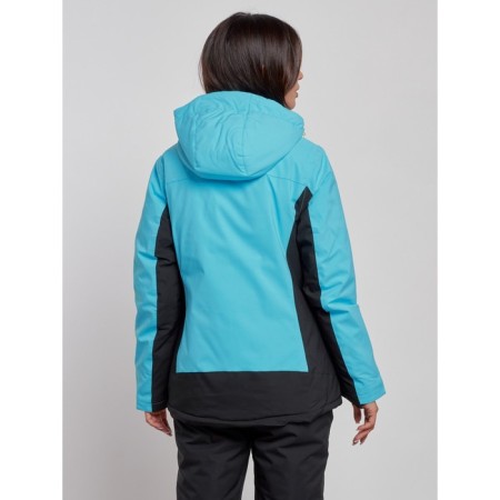 Ski jacket female, size 42, blue color-3
