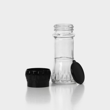 Mill for spices, plastic mechanism, 80 ml, black color-3