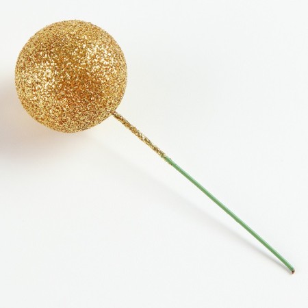 Figure for crafts and decor on the Shar wire, set of 15 pcs., Size 1 pc. - 3 × 9 cm, gold color-1