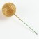Figure for crafts and decor on the Shar wire, set of 15 pcs., Size 1 pc. - 3 × 9 cm, gold color