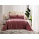 The set with the "Theon" bedspread, size is 240x260 cm, 50x70 cm - 2 pcs, color ash rose