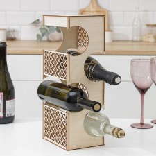 Summary stand for 4 bottles, 13 × 16 × 40 cm