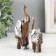 Polystone souvenir "Two elephants in a silver blanket" set 2x8.3x3.5 cm