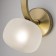 Bra Freya Fr54444WL-02BS Donuts, 220x120x310 mm, G9, 2x30W, brass color
