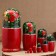 Matryoshka "Khokhloma", red dress, 10 puppet, 26 cm