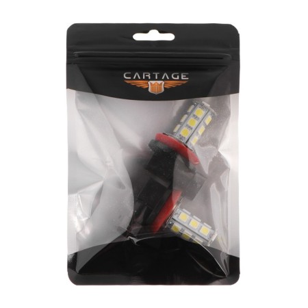 Auto Stuffing LED H11, 12 V, 18 SMD-5050, white light, set 2 pcs-1