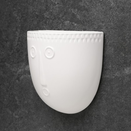 Cashpo suspended "silhouette" white, 17x7cm-3