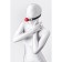 Anonymo gag, abs plastic, 64 cm, red color