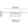Aluminum profile of hidden installation LED Strip Alm011S-2M, 200x6.1x1.4 cm, silver color