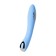 Vibrator with electrical stimulation Tesla G-Point, silicone, blue color, 21 cm