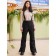 Pants for girls, height 152 cm, black color