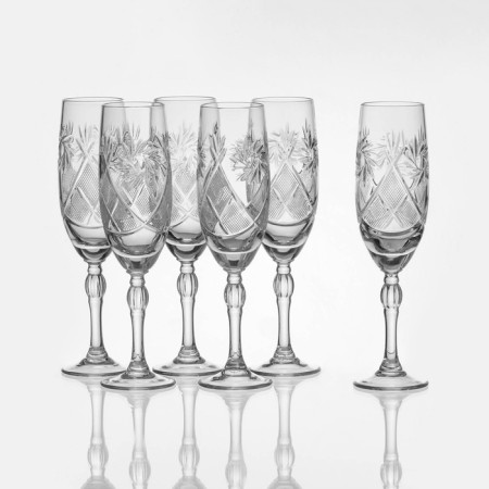 Crystal Fuel Crystal for Champagne "Mill", 170 ml, 6 pcs