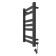 Two electric heated towel rail Laris Hephaestus ChKCh, 500x800 mm, 7 crossbars, right, black