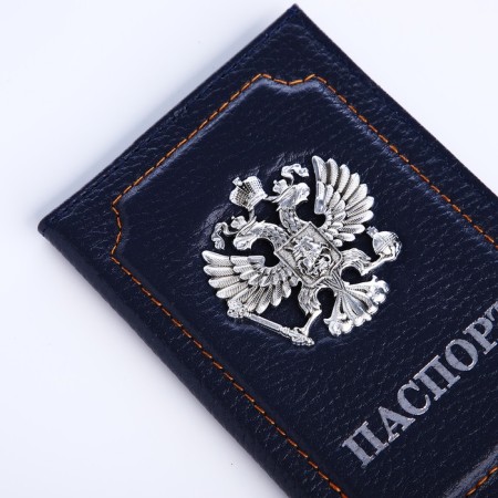 Cover for passport, blue color-4