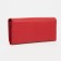 Women's wallet on magnets, red color