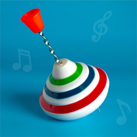 Yula "Musical" with sound and light effects, works from batteries, D = 13 cm-4