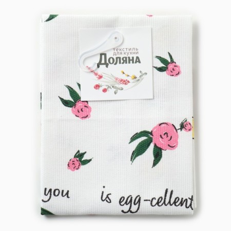 Catcelle kitchen. Dolyana "Life with You" 28x46 cm, Rogozhka, 100% HL, 160g/m2-4