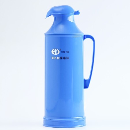 Thermos 2 l, with a glass flask, retains heat 24 hours, blue, 37.5 x 13.5 cm