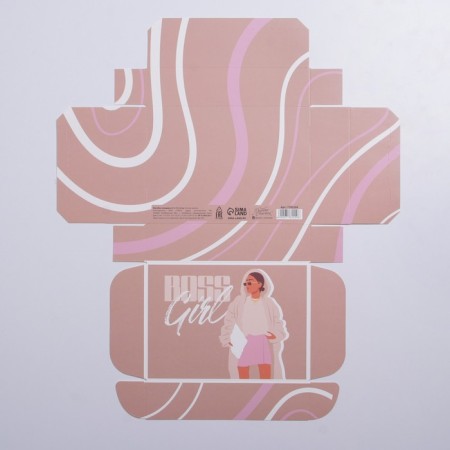 Gift folding box, packaging, Boss Girl, 21 x 15 x 5 cm-3