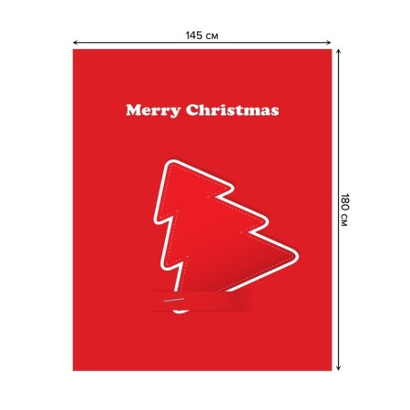 The tablecloth “Modest Christmas”, rectangular, Saten, size 145x180 cm-1