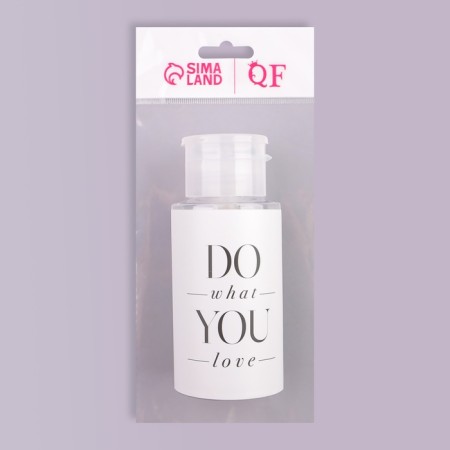 The bottle with the pump "Love What You Do", 200 ml, black/white color-5