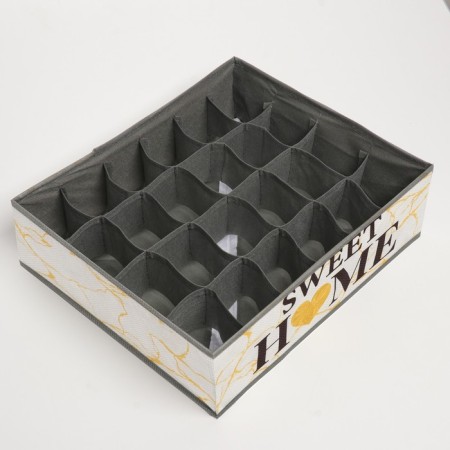 Organizer for storage, coffee for linen 24 cells "Sweet Home", 35 x 30 x 10 cm.-4