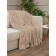 Buenas noches blanket, size 160x220 cm, beige color