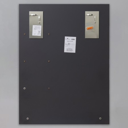 Wall mirror, with sandblasting graphics, 80 x 60 cm, with a shelf, 8 brackets-4
