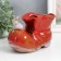 Souvenir Ceramics "Boat with a Zaychik" red 7x13.5x9.5 cm